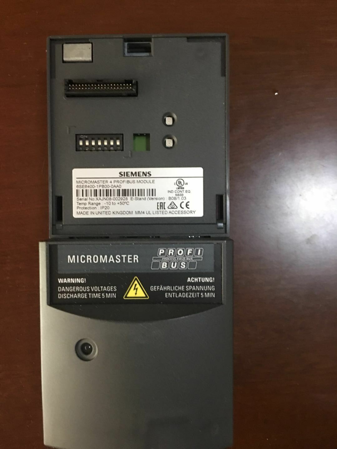 NEW ORIGINAL SIEMENS PROFIBUS MODULE 6SE6400-1PB00-0AA0 FREE EXPEDITED SHIPPING DHL / UPS / FedEx