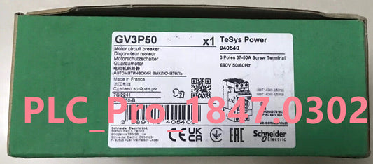 1PC NEW Schneider GV3P50 TeSys GV3 Circuit Breaker Thermalmagnetic Fast deliver