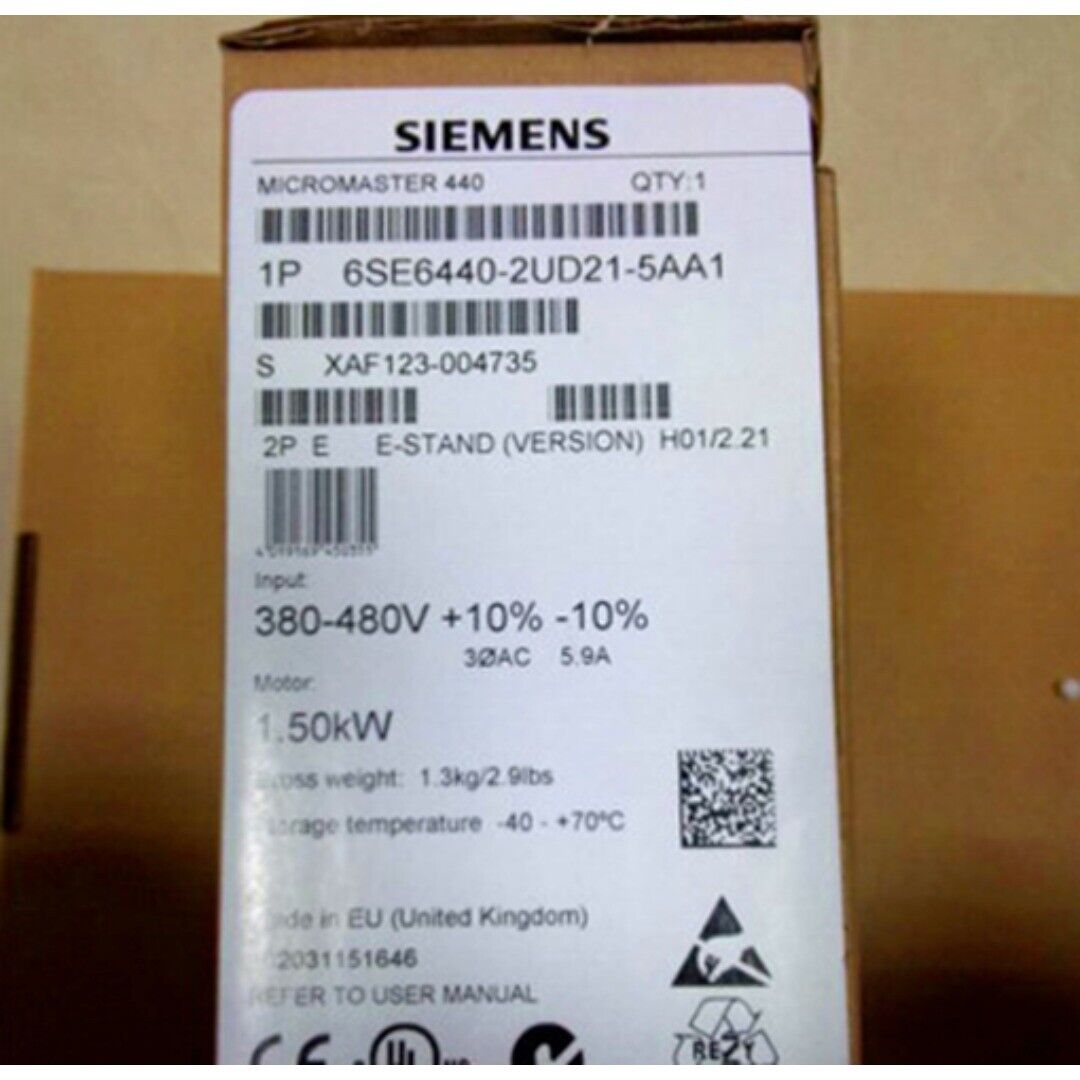 New Siemens 6SE6440-2UD21-5AA1 6SE6 440-2UD21-5AA1 MICROMASTER440 without filter