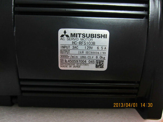 1PC MITSUBISHI SERVO MOTOR HC-RP103B NEW ORIGINAL FREE EXPEDITED SHIPPING DHL / UPS / FedEx