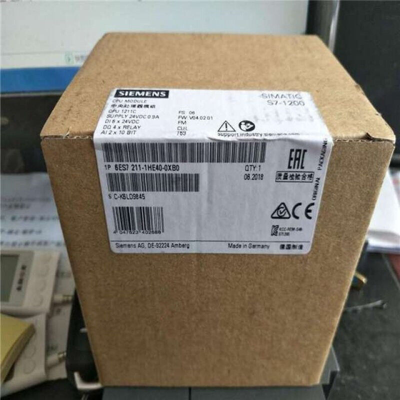 NEW SIEMENS 6ES7 211-1HE40-0XB0 CPU MODULE 6ES72111HE400XB0 EXPEDITED SHIPPING DHL / UPS / FedEx