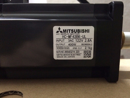 MITSUBISHI AC SERVO MOTOR HC-MF43BK-UL NEW ORIGINAL FREE EXPEDITED SHIPPING DHL / UPS / FedEx