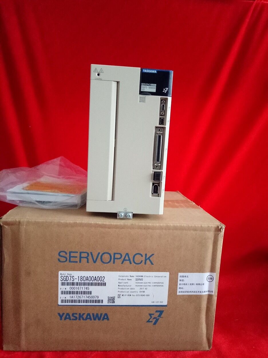 YASKAWA AC SERVO DRIVER SGD7S-180A00A002 NEW ORIGINAL FREE EXPEDITED SHIPPING DHL / UPS / FedEx