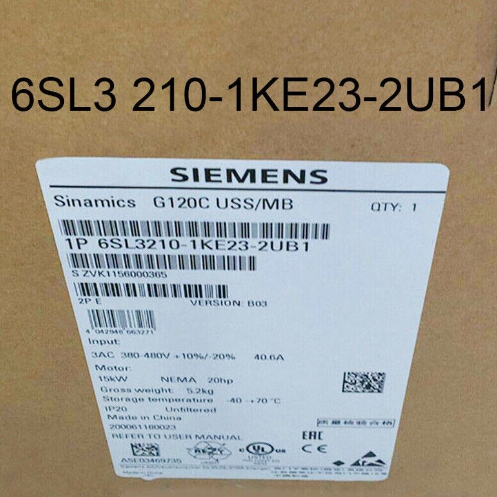 New in Box SIEMENS Module 6SL3210-1KE23-2UB1 6SL3 210-1KE23-2UB1