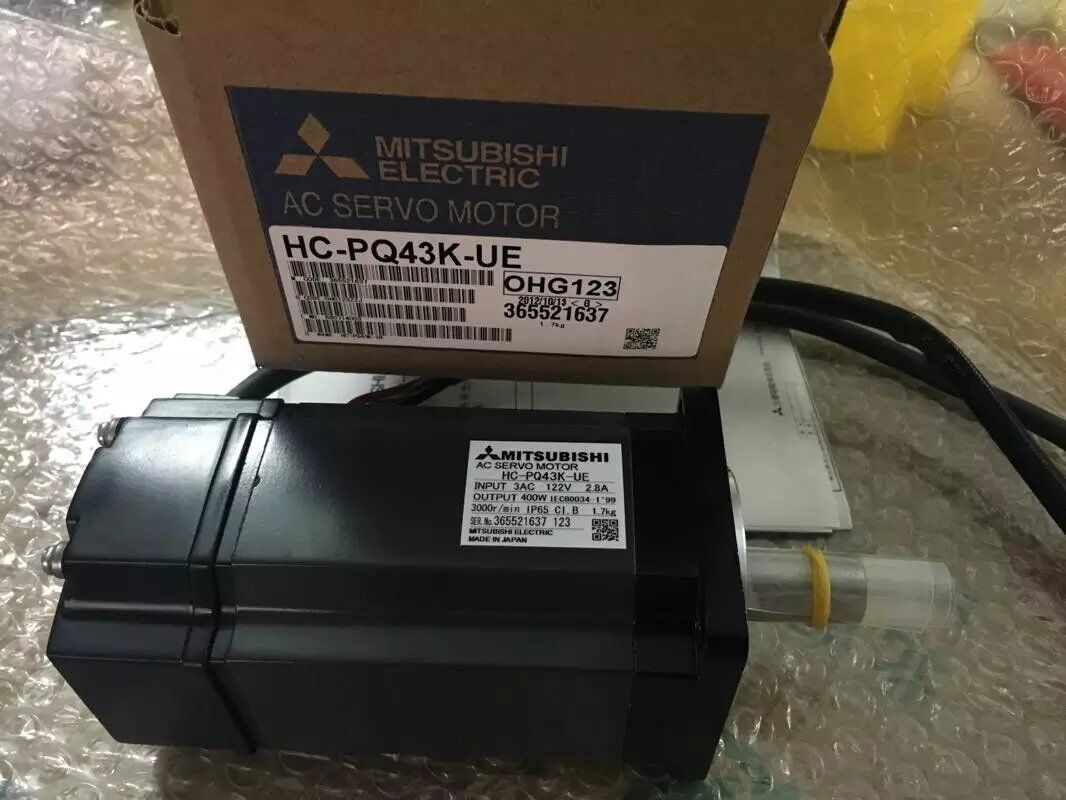 MITSUBISHI AC SERVO MOTOR HC-PQ43K-UE NEW ORIGINAL FREE EXPEDITED SHIPPING DHL / UPS / FedEX