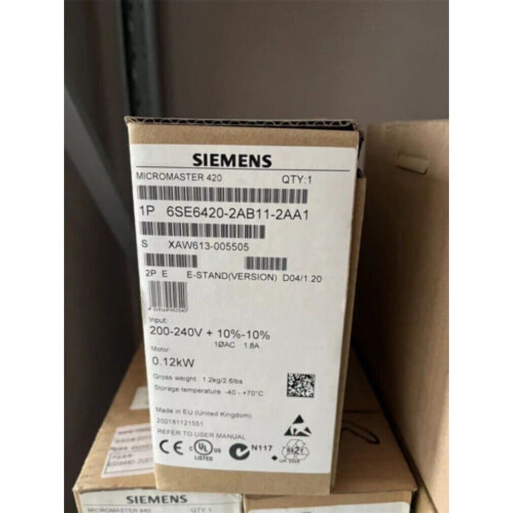 New Siemens MICROMASTER420 without filter 6SE6420-2AB11-2AA1 6SE6 420-2AB11-2AA1