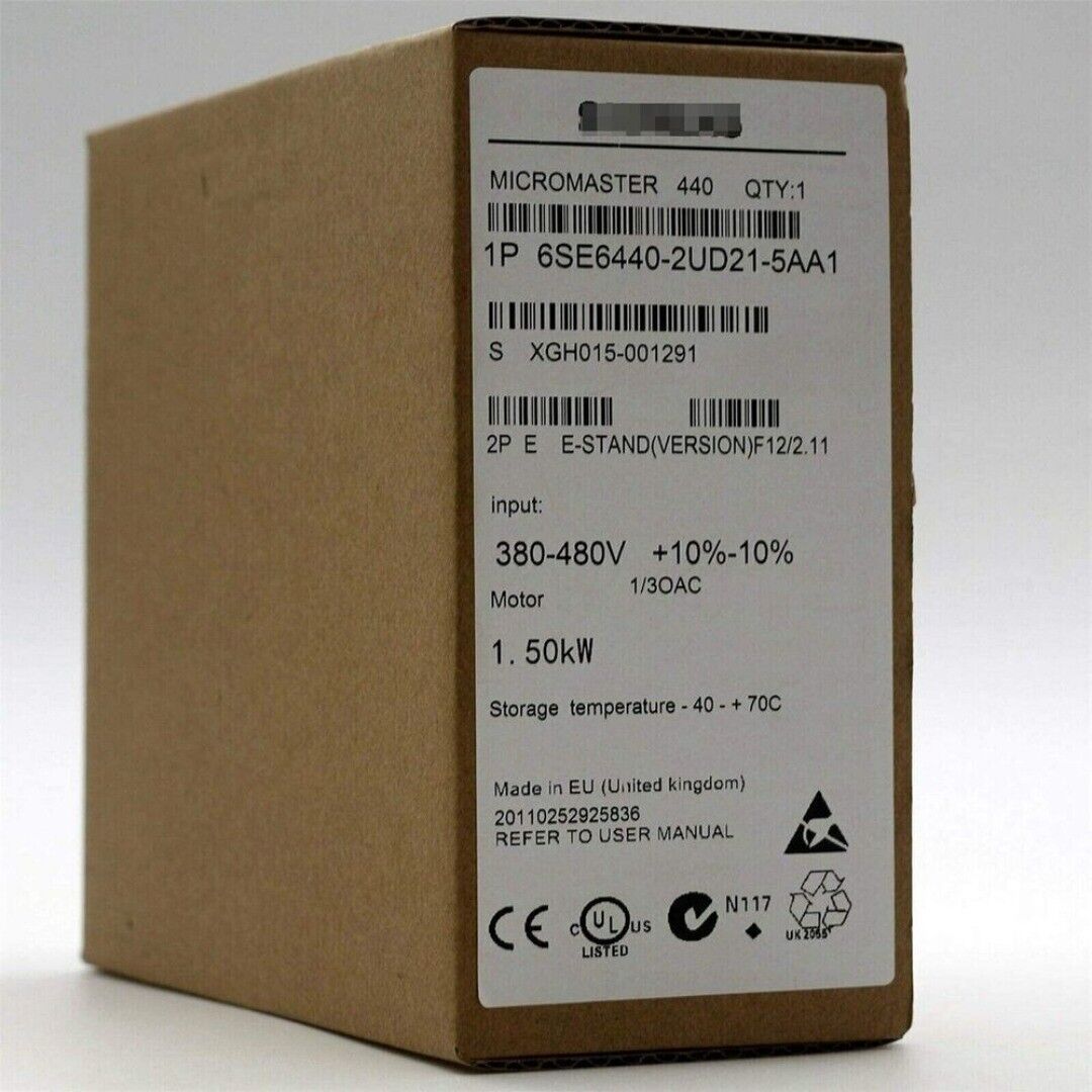 New Siemens MICROMASTER440 without filter 6SE6440-2UD21-5AA1 6SE6 440-2UD21-5AA1