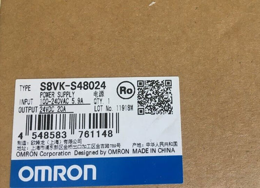 New In Box Omron S8VK-S48024 Power Supply S8VKS48024 Free Expedited Shipping DHL / UPS / FedEx