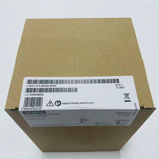 New Siemens 6ES7 314-6BH04-0AB0 6ES7314-6BH04-0AB0 SIMATIC S7-300 CPU 314C-2 PTP