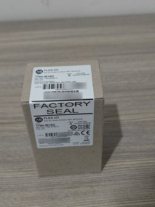 New Factory Sealed AB 1794-IB16D SER A Flex I/O Rev. A01 Input Module 1794IB16D DHL / UPS / FedEx