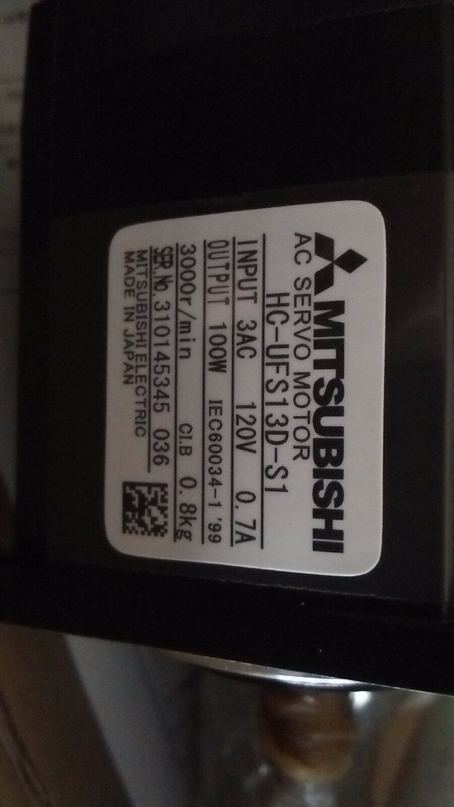 1PC MITSUBISHI AC SERVO MOTOR HC-UFS13D-S1 NEW ORIGINAL FREE EXPEDITED SHIPPING DHL / UPS / FedEX