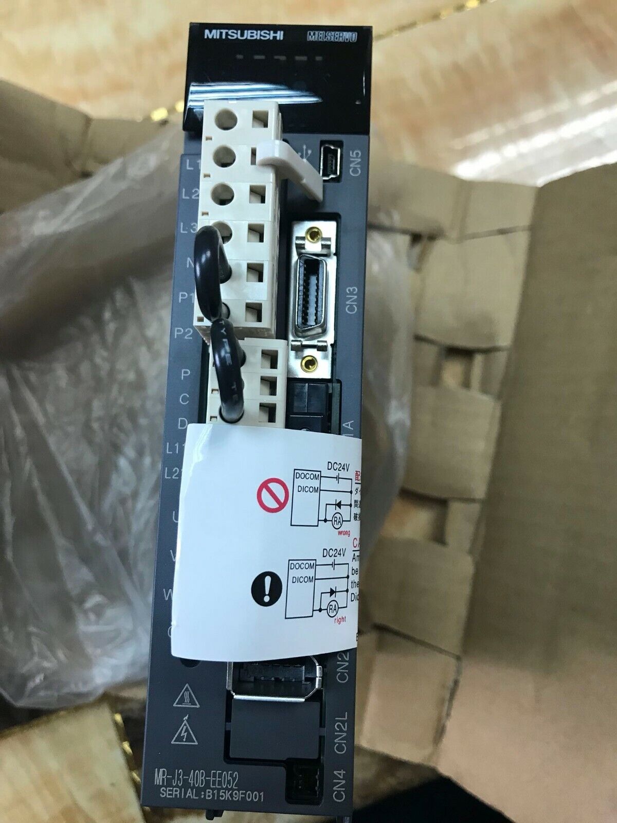MITSUBISHI AC SERVO DRIVER MR-J3-40B-EE052 NEW FREE EXPEDITED SHIPPING DHL / UPS / FedEX