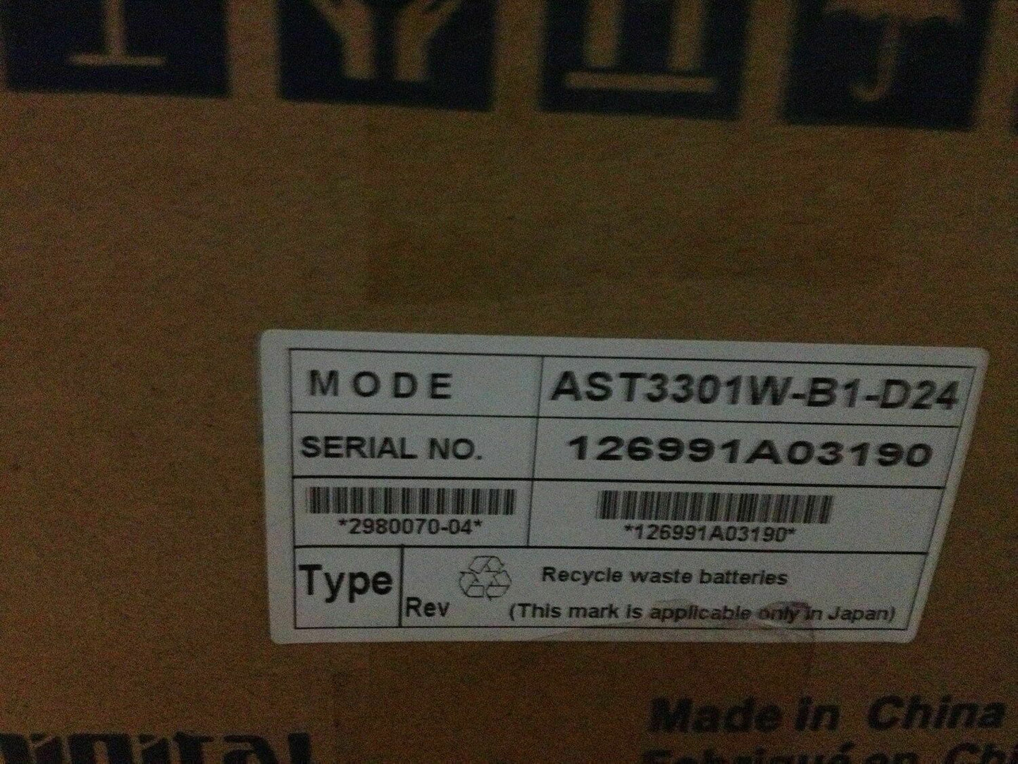 New One Pro-Face AST3301W-B1-D24 Touch Screen Proface Expedited Shipping DHL / UPS / FedEx