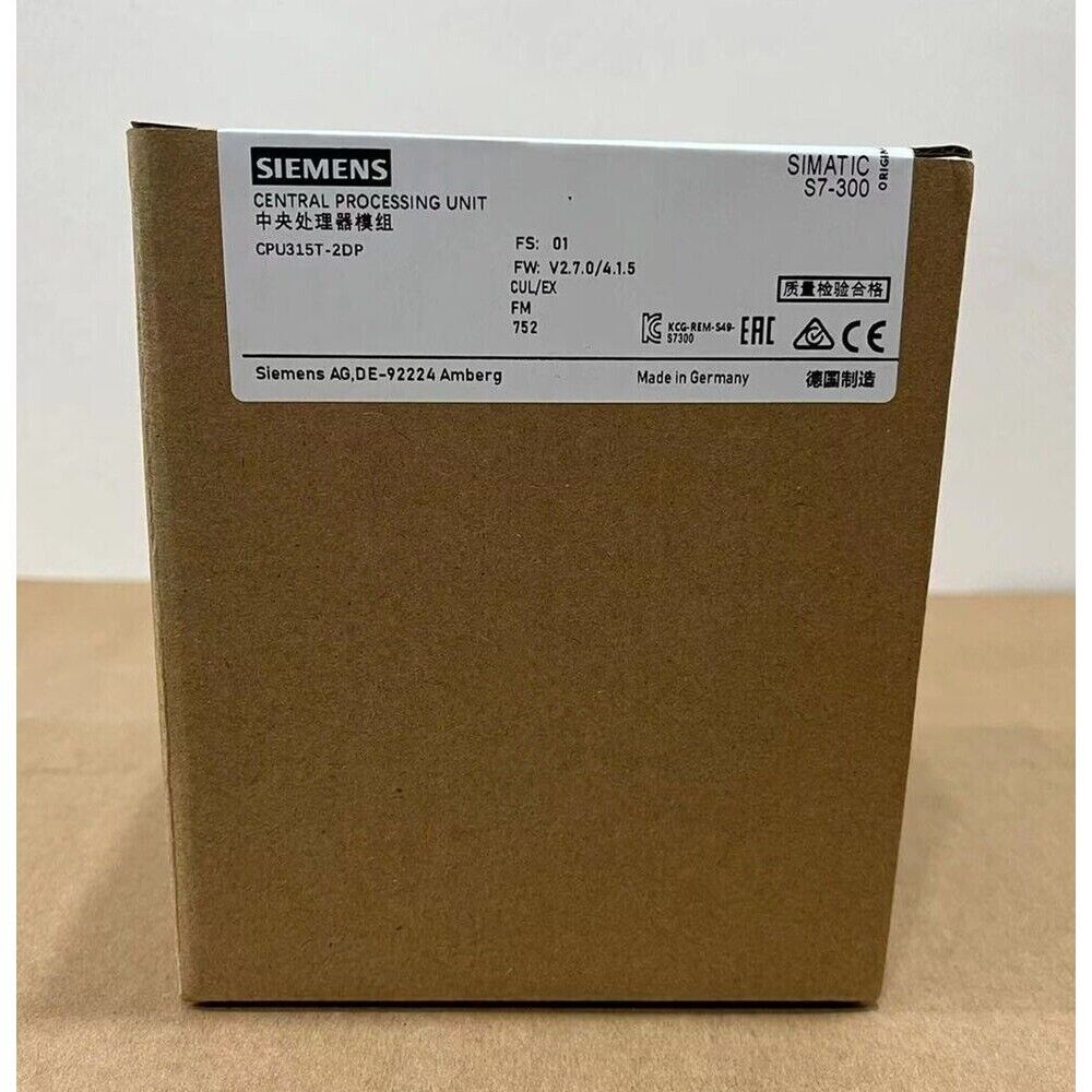 NewSiemens SIMATIC S7-300 CPU 315T-2 DP 6ES7315-6TH13-0AB0 6ES7 315-6TH13-0AB0