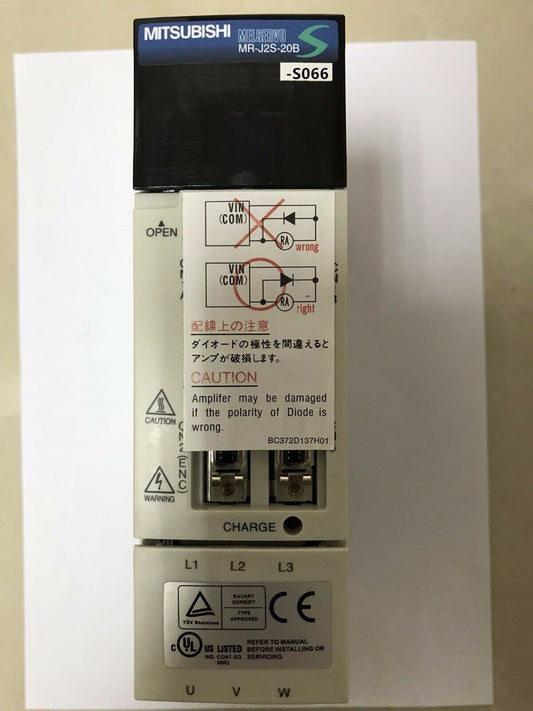 NEW MITSUBISHI AC SERVO DRIVER MR-J2S-20B-S066 FREE EXPEDITED SHIPPING DHL / UPS / FedEx
