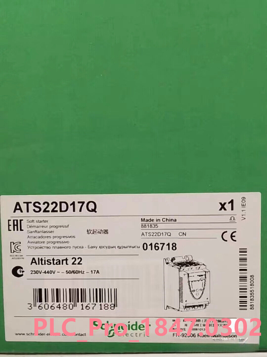 ATS22D17Q 1PCS Brand New schneider ATS22D17Q Fast delivery