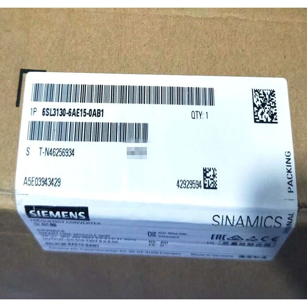 New Siemens S120 Single Motor Module 6SL3 130-6AE15-0AB1 6SL3130-6AE15-0AB1