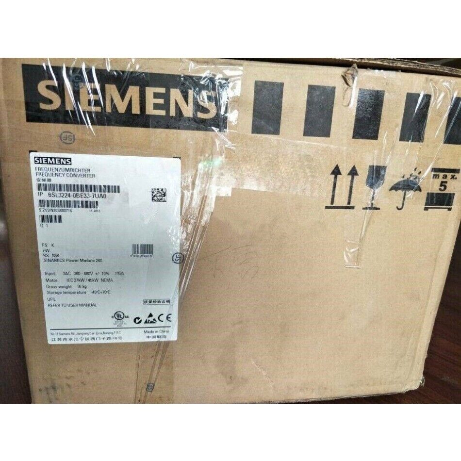 New Siemens G120 PM 240 Power Module 6SL3224-0BE33-7UA0 6SL3 224-0BE33-7UA0
