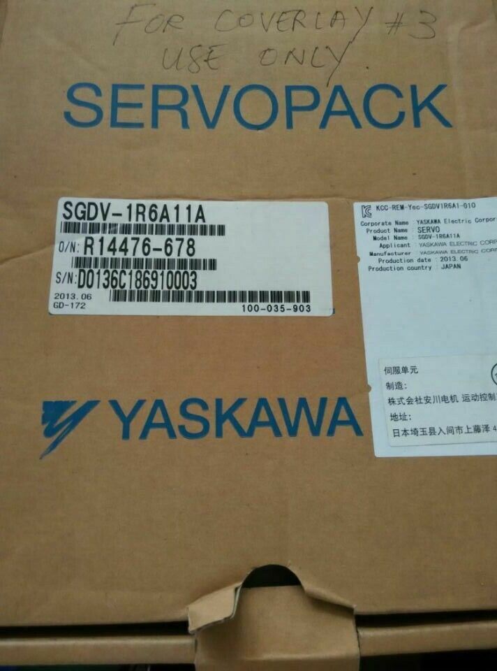 YASKAWA SERVO DRIVER SGDV-1R6A11A SGDV1R6A11A NEW FREE EXPEDITED SHIPPING DHL / UPS / FedEx