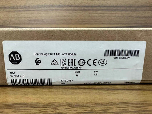 AB 1756-OF8 Factory Sealed Brand New SER A ControlLogix Output Module 1756OF8 DHL / UPS / FedEx