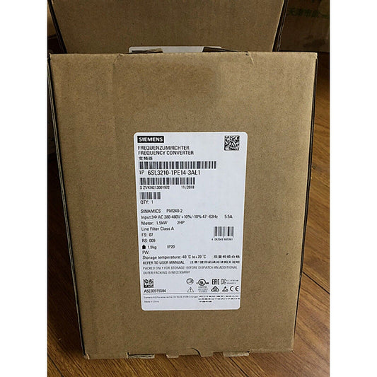 New Siemens 6SL3 210-1PE14-3AL1 6SL3210-1PE14-3AL1 SINAMICS PM240-2 with Filter