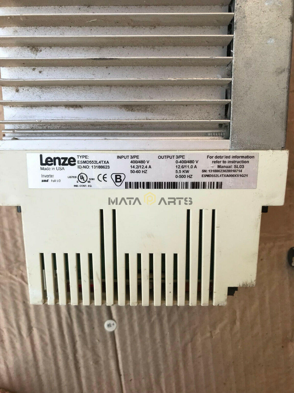 ONE Used LENZE inverter ESMD552L4TXA 5.5KW 380V