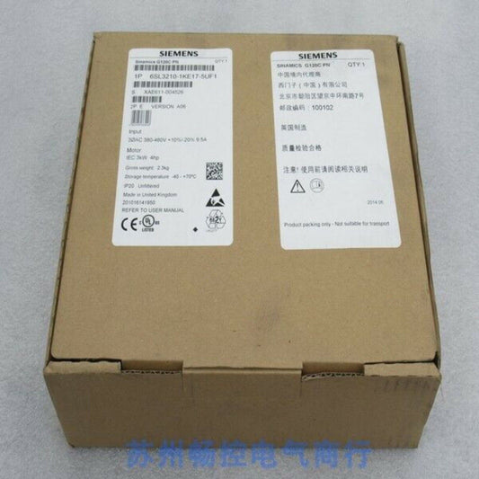 New Siemens G120C 3KW Compact Converters 6SL3210-1KE17-5UF1 6SL3 210-1KE17-5UF1